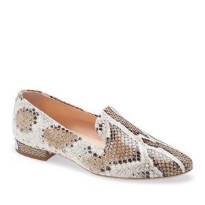 AGL Snakeskin Leather Loafers – Size 9